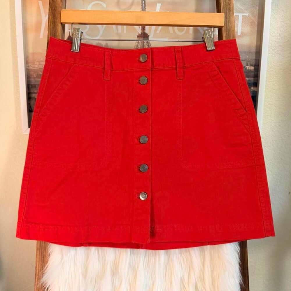 Jcrew Women's Red Skirt